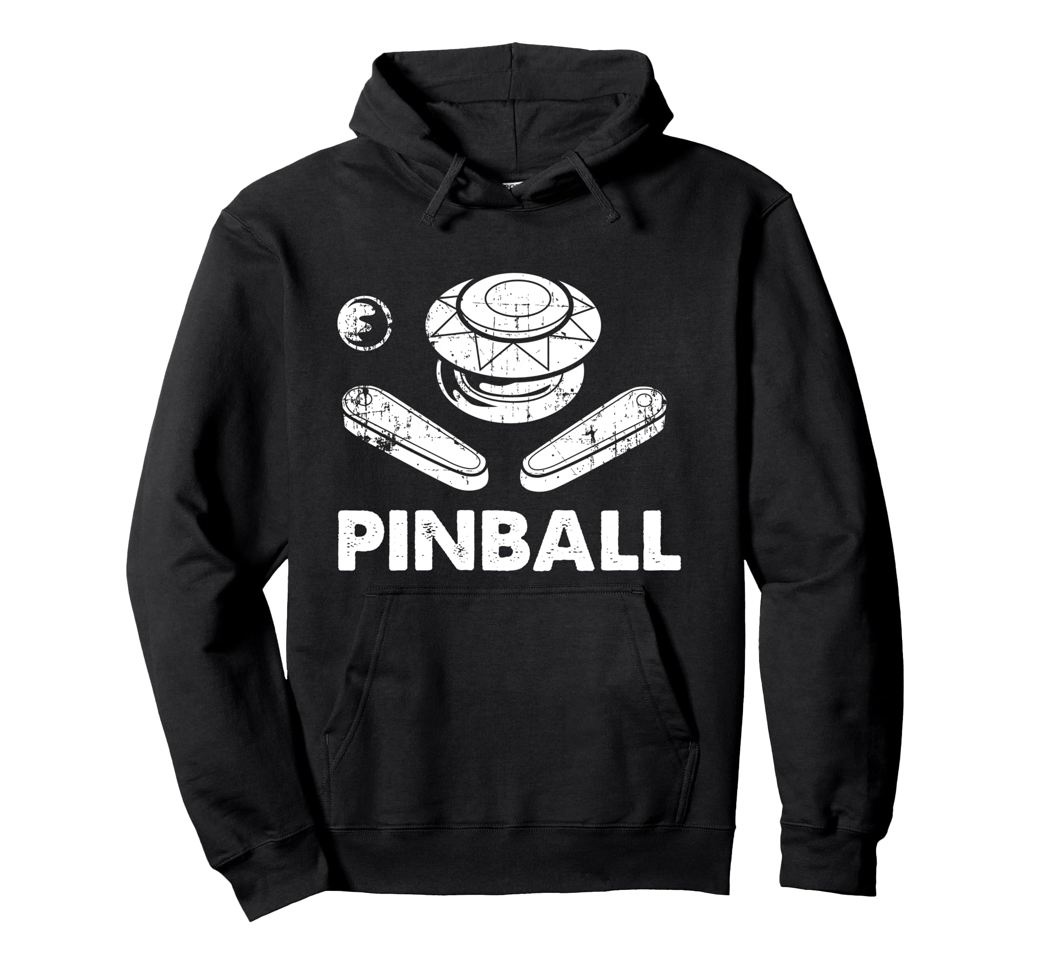 Pinball Funny Pinballer Machine Flipping Hoodie - Graphic Print for Adults - T-Shirt, Sweatshirt, Hoodie