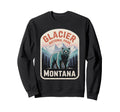 Glacier Grizzly Bear Glacier Sweatshirt - Aesthetic Graphic Men Women - T-Shirt, Sweatshirt, Hoodie