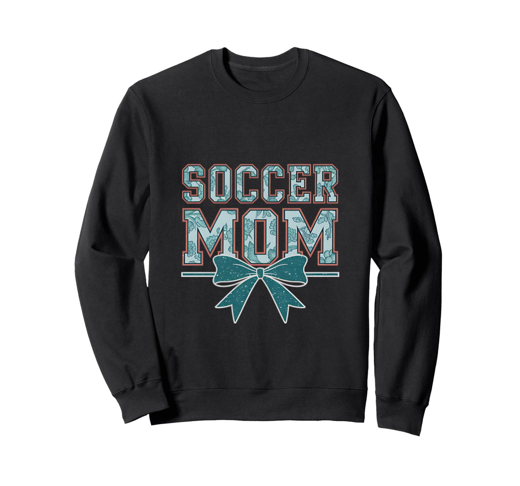 Soccer Mom Coquette Bow Mothers Day Sweatshirt - Minimalist Print Men Women - T-Shirt, Sweatshirt, Hoodie