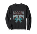 Soccer Mom Coquette Bow Mothers Day Sweatshirt - Minimalist Print Men Women - T-Shirt, Sweatshirt, Hoodie