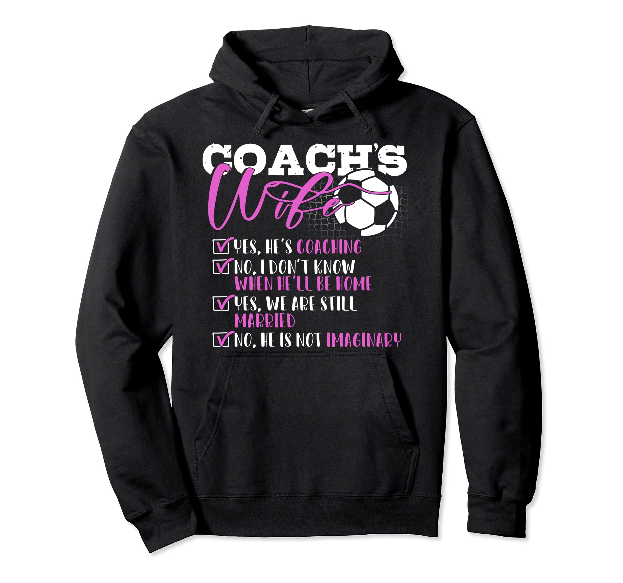 Soccer Coachs Wife Funny Gift Hoodie - Custom Art Print Men Women - T-Shirt, Sweatshirt, Hoodie