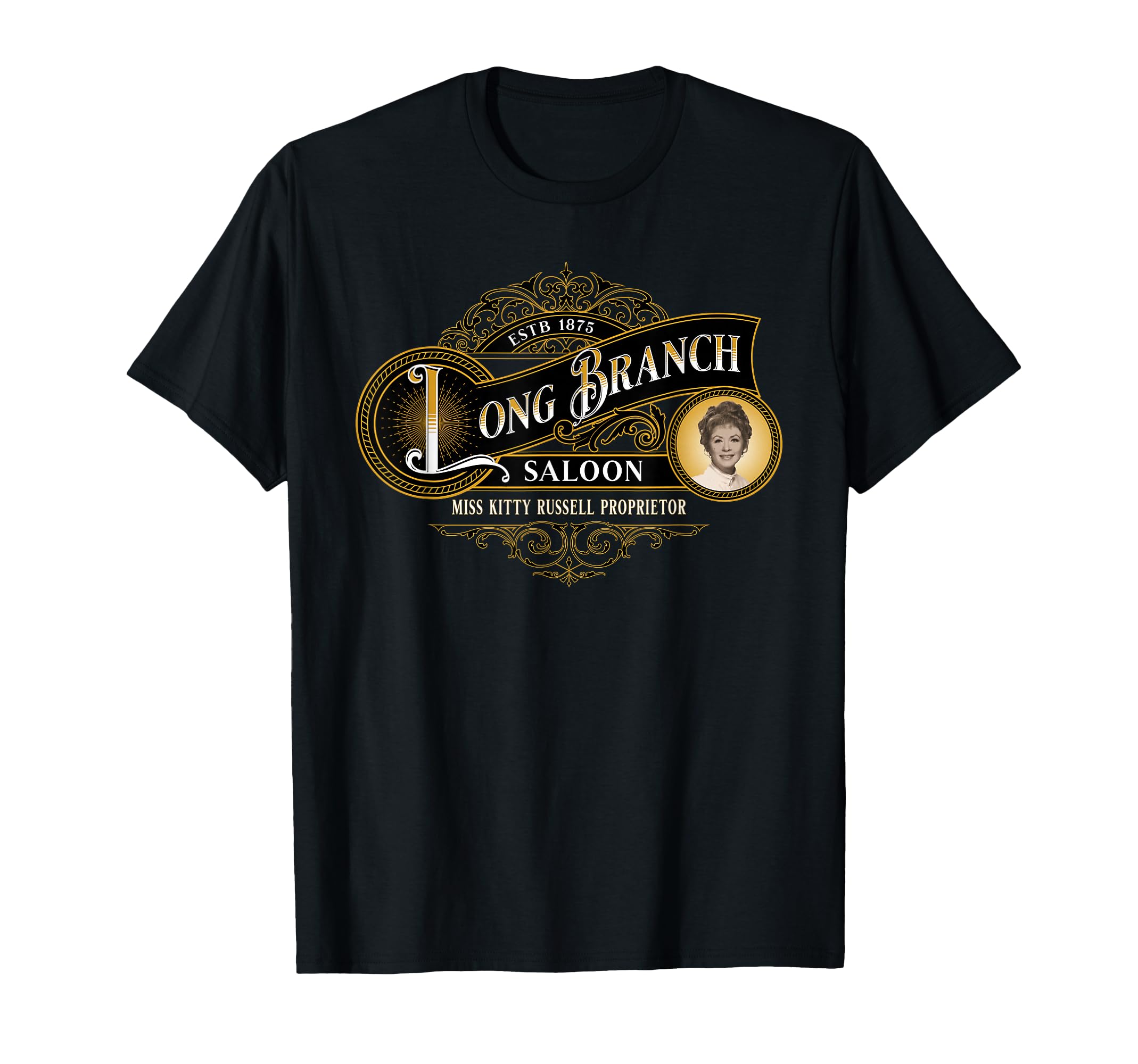 Miss Kittys Long Branch Saloon Tv T-Shirt - Trendy Graphic Men Women - T-Shirt, Sweatshirt, Hoodie