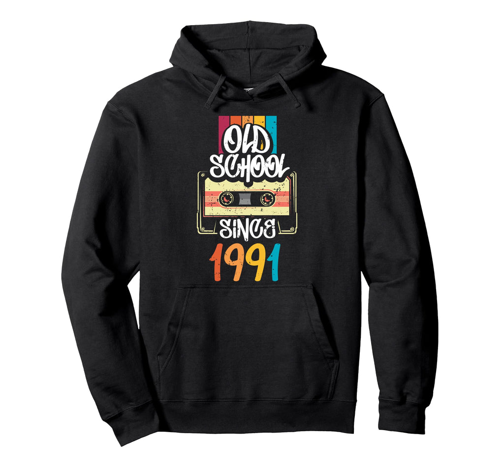 Old School Since 1991 35Th Birthday Hoodie - Fun Novelty Design for Adults - T-Shirt, Sweatshirt, Hoodie