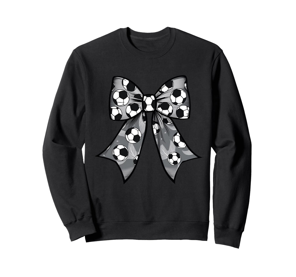 Coquette Bow Soccer Ball Mom Life Sweatshirt - Novelty Apparel Men Women - T-Shirt, Sweatshirt, Hoodie