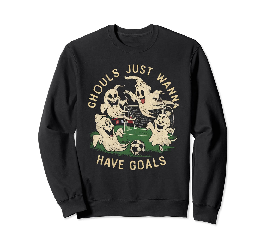 Soccer Halloween Spooky Sweatshirt - Casual Everyday Wear Men Women - T-Shirt, Sweatshirt, Hoodie
