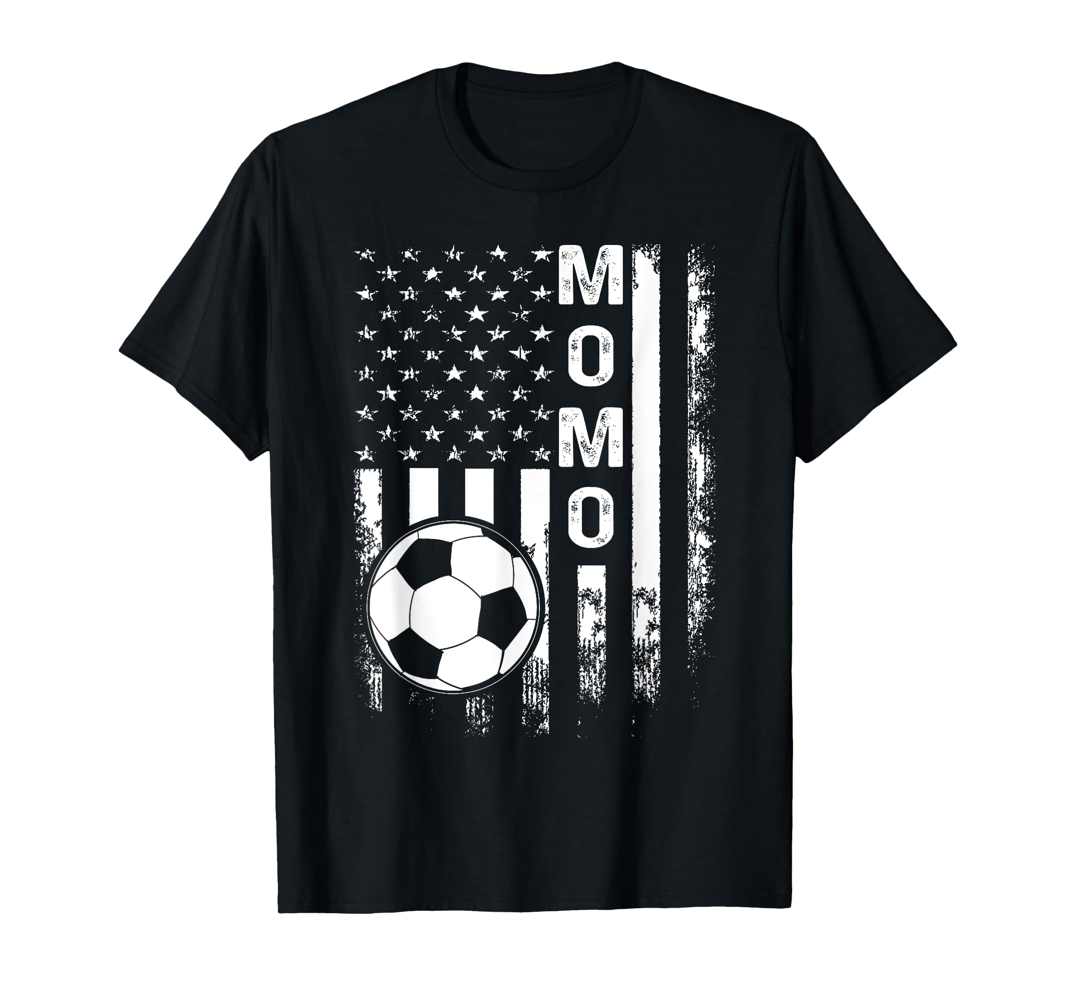 Soccer Momo America Flag T-Shirt - Custom Art Print for Adults - T-Shirt, Sweatshirt, Hoodie