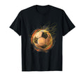 Lightning Soccer Ball Sports Futbol T-Shirt - Novelty Apparel for Adults - T-Shirt, Sweatshirt, Hoodie