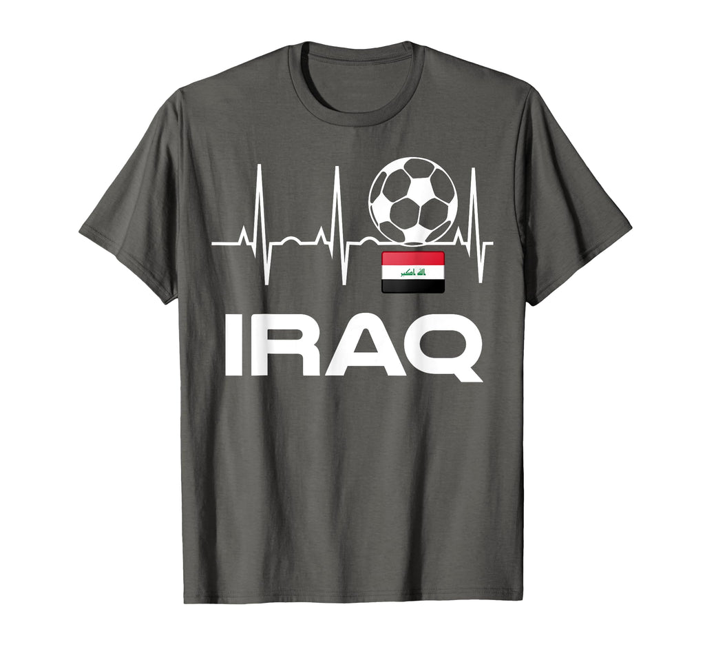 Iraq Soccer Jersey Iraqi Flag T-Shirt - Aesthetic Graphic for Adults - T-Shirt, Sweatshirt, Hoodie
