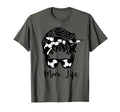 Soccer Mom African American Mom Life Messy T-Shirt - Unique Graphic Unisex - T-Shirt, Sweatshirt, Hoodie