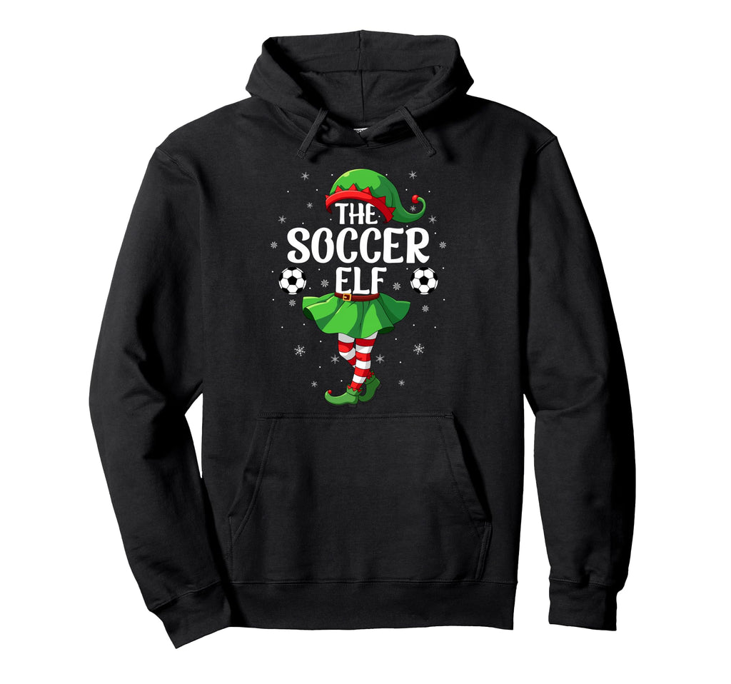 Soccer Elf Elf Squad Family Hoodie - Novelty Apparel Unisex - T-Shirt, Sweatshirt, Hoodie