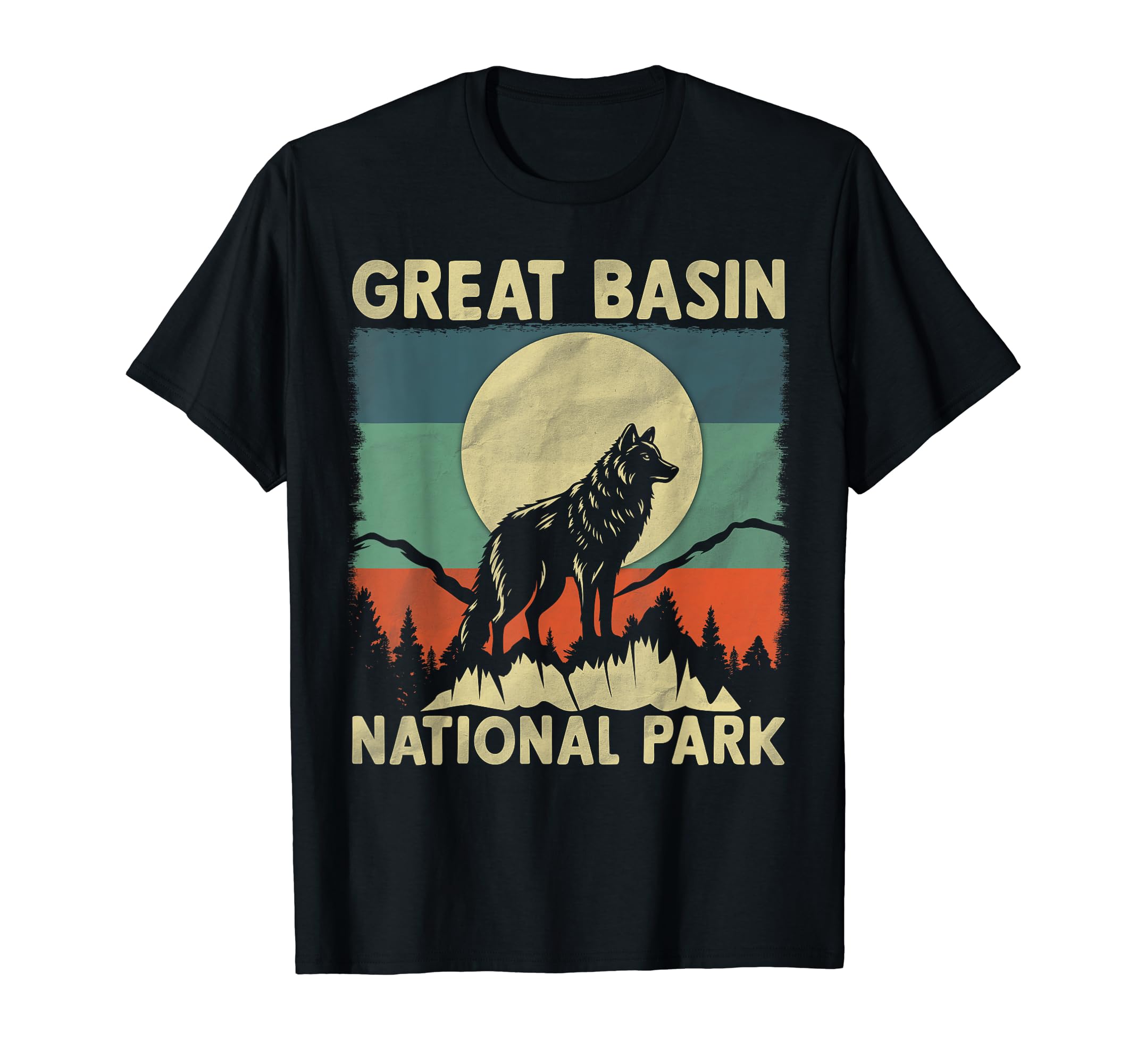 Wolf Great Basin National Park T-Shirt - Minimalist Print Men Women - T-Shirt, Sweatshirt, Hoodie