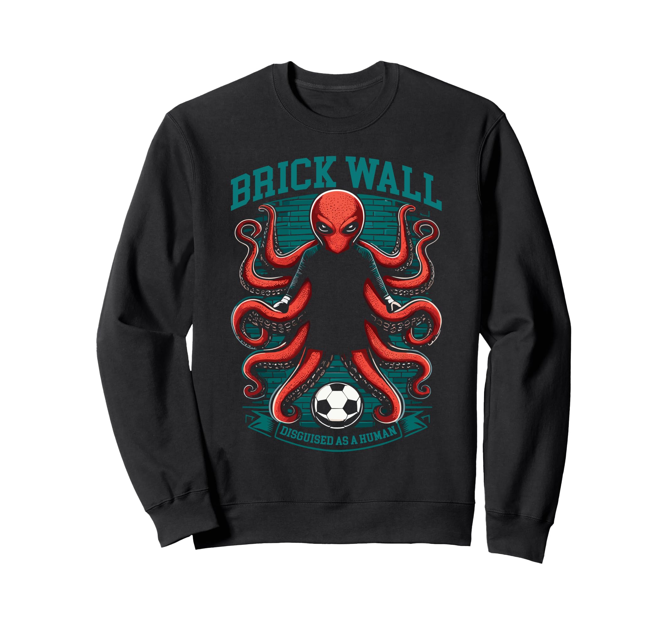 Soccer Player Octopus Soccer Sweatshirt - Custom Art Print for Adults - T-Shirt, Sweatshirt, Hoodie