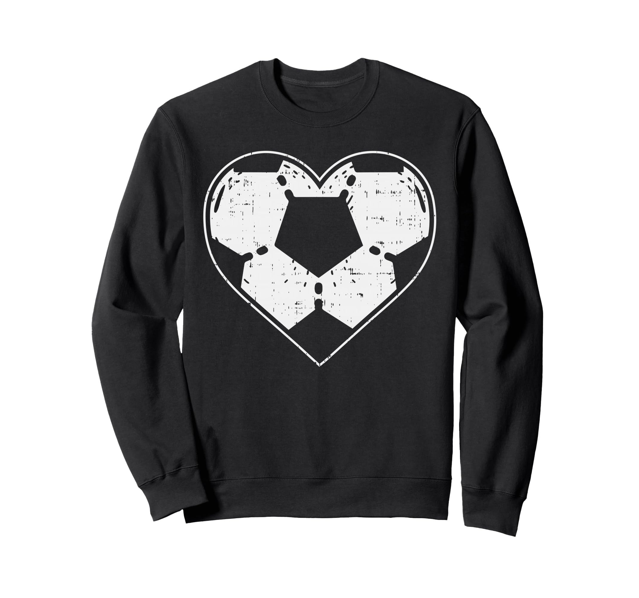Soccer Ball Heart Sport Football Sweatshirt - Unique Graphic for Adults - T-Shirt, Sweatshirt, Hoodie