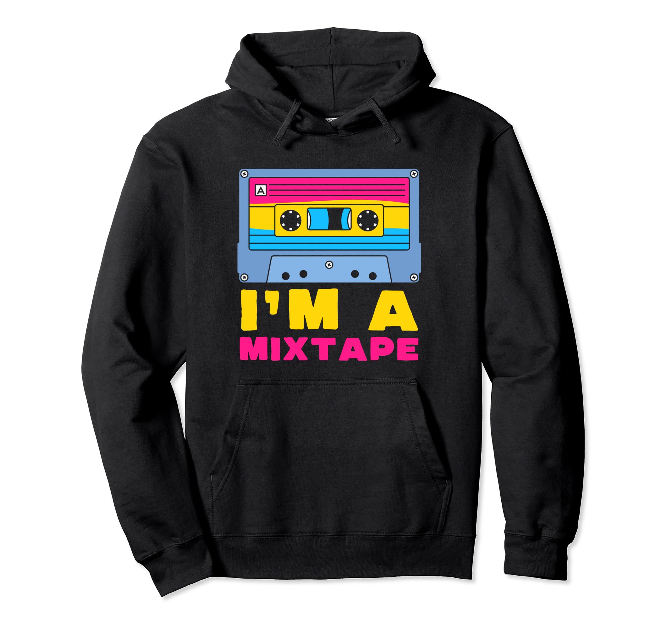 Im Mixtape Pansexual Flag Cassette Hoodie - Streetwear Style for Adults - T-Shirt, Sweatshirt, Hoodie
