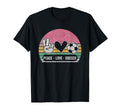 Peace Love Soccer Teen T-Shirt - Fun Novelty Design Men Women - T-Shirt, Sweatshirt, Hoodie