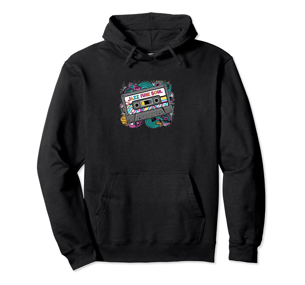 Mix Tape Cassette Jazz Funk Soul Music Hoodie - Unique Graphic for Adults - T-Shirt, Sweatshirt, Hoodie