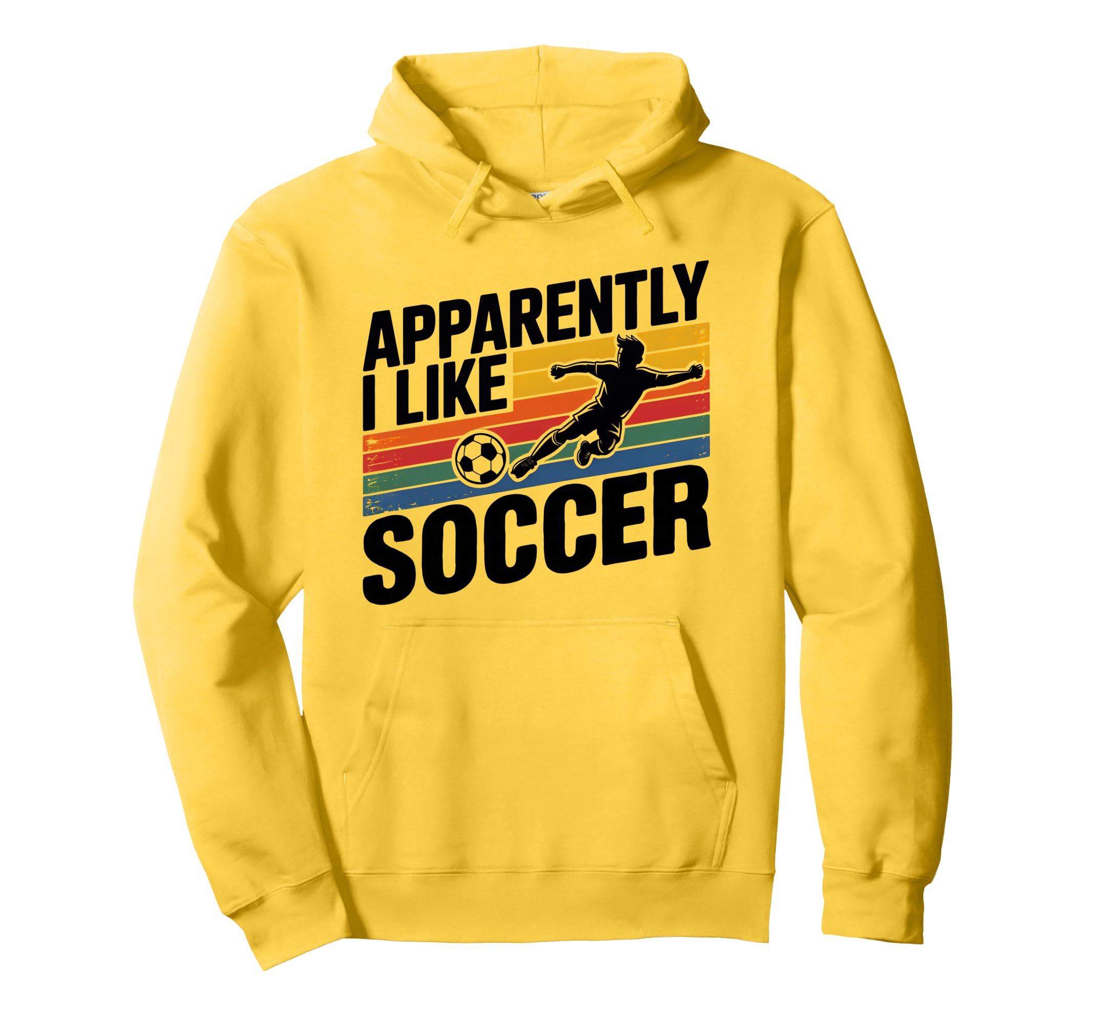 Apparently I Like Soccer Season Hoodie - Aesthetic Graphic for Adults - T-Shirt, Sweatshirt, Hoodie