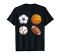 Basketball Baseball Football T-Shirt - Casual Everyday Wear Men Women - T-Shirt, Sweatshirt, Hoodie