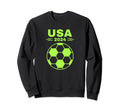 American Flag Soccer Womens Soccer Sweatshirt - Novelty Apparel for Adults - T-Shirt, Sweatshirt, Hoodie