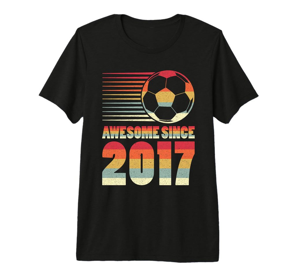 Awesome Since 2017 Soccer 9Th Birthday T-Shirt - Unique Graphic for Adults - T-Shirt, Sweatshirt, Hoodie