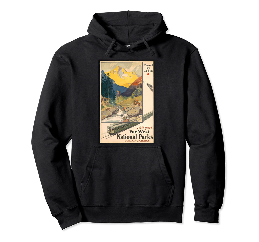 Travel Usa Canada National Parks Hoodie - Casual Everyday Wear Unisex - T-Shirt, Sweatshirt, Hoodie