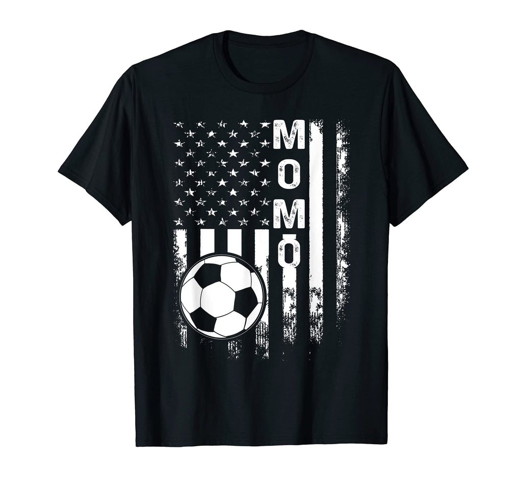 Soccer Momo American Flag T-Shirt - Minimalist Print for Adults - T-Shirt, Sweatshirt, Hoodie