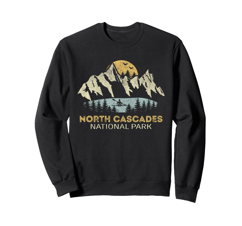 North Cascades National Parks Sweatshirt - Aesthetic Graphic Men Women - T-Shirt, Sweatshirt, Hoodie