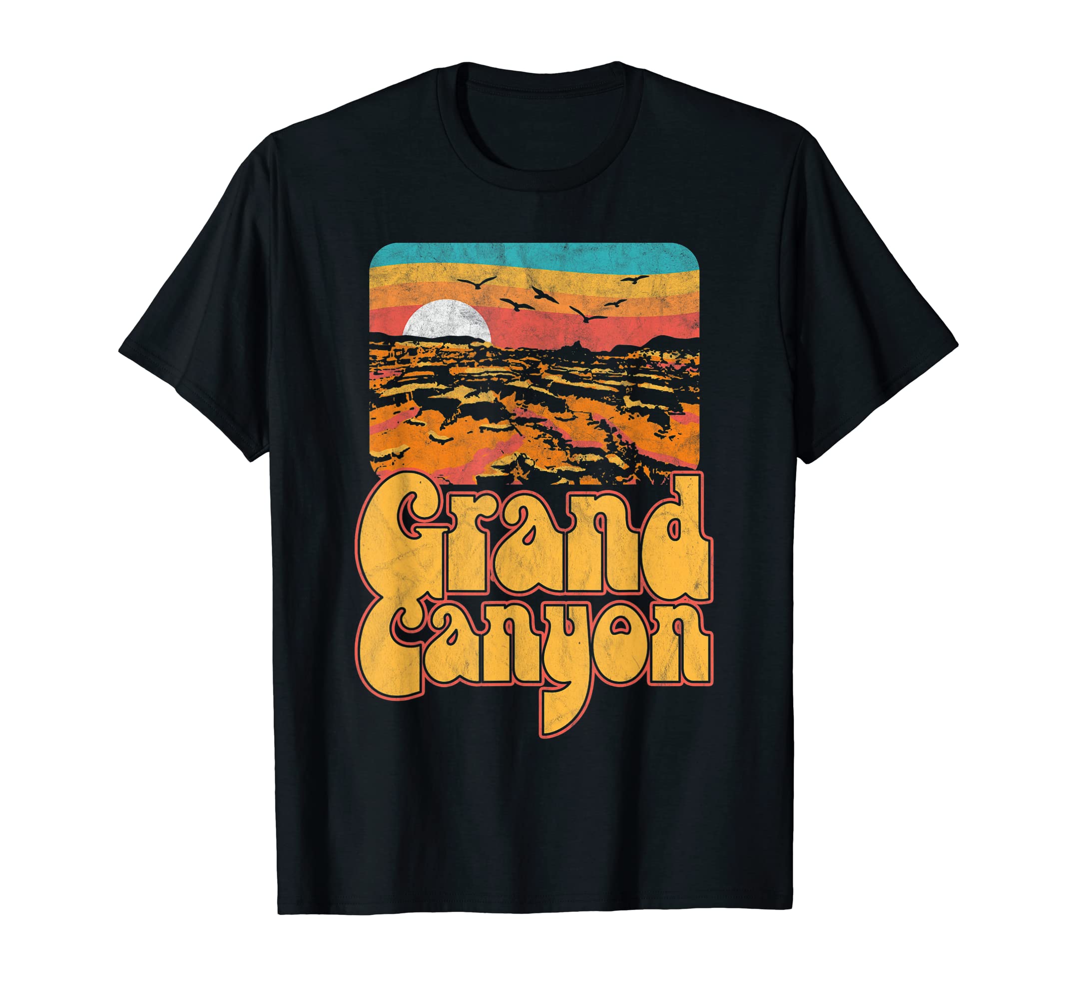 80S Grand Canyon National Park Souvenir T-Shirt - Fun Novelty Design Unisex - T-Shirt, Sweatshirt, Hoodie