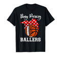 Busy Raising Ballers Funny Football T-Shirt - Graphic Print Unisex - T-Shirt, Sweatshirt, Hoodie