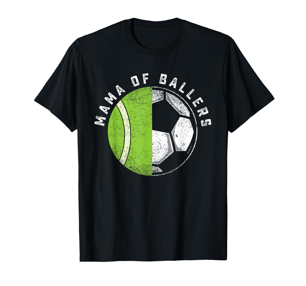 Mama Ballers Tennis Player Son T-Shirt - Casual Everyday Wear for Adults - T-Shirt, Sweatshirt, Hoodie