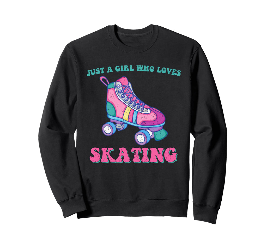 Roller Skate Just Who Loves Roller Sweatshirt - Trendy Graphic Men Women - T-Shirt, Sweatshirt, Hoodie