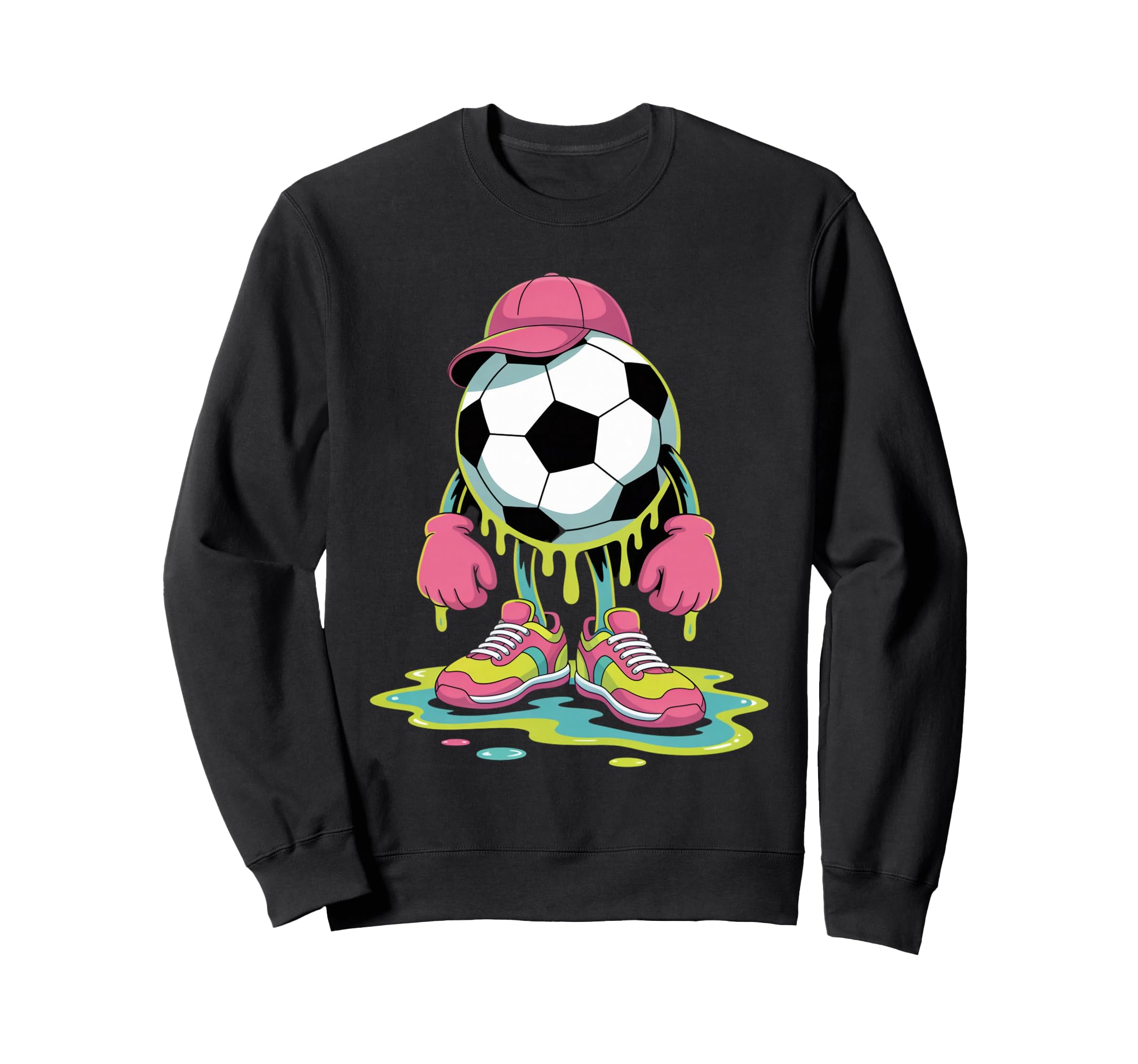 Soccer Ice Cream Drip Game Soccer Sweatshirt - Casual Everyday Wear Unisex - T-Shirt, Sweatshirt, Hoodie