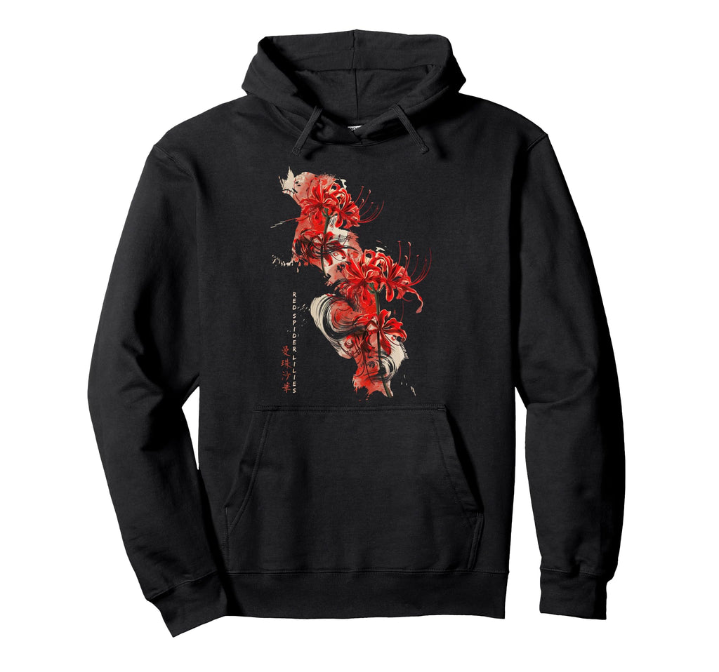 Spider Lily Japan Soft Grunge Pastel Goth Hoodie - Novelty Apparel Unisex - T-Shirt, Sweatshirt, Hoodie