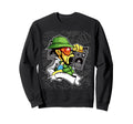 Hip Hop B Graffiti Character Sweatshirt - Casual Everyday Wear for Adults - T-Shirt, Sweatshirt, Hoodie