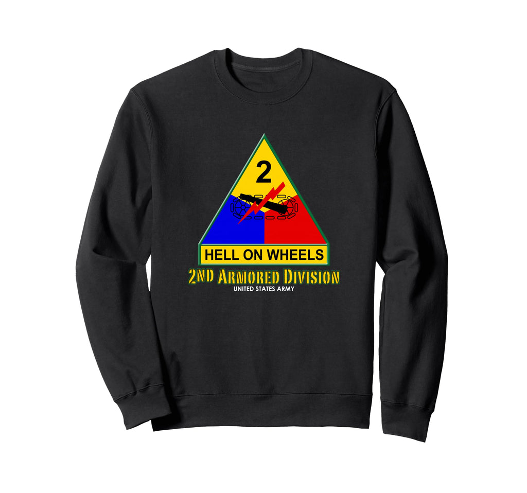 2Nd Armored Division Sweatshirt - Aesthetic Graphic for Adults - T-Shirt, Sweatshirt, Hoodie