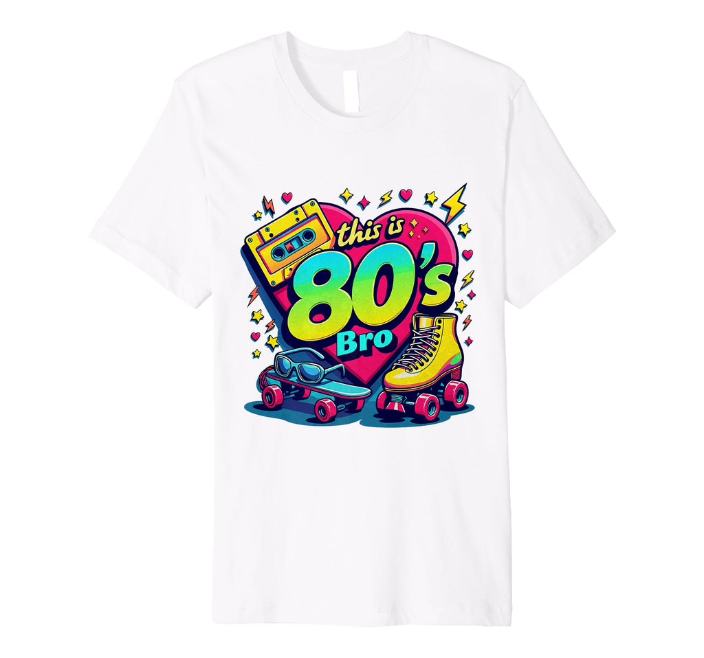 80S Bro Cassette Roller Skate T-Shirt - Fun Novelty Design for Adults - T-Shirt, Sweatshirt, Hoodie