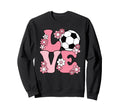 Groovy Soccer Love Soccer Player Sweatshirt - Custom Art Print for Adults - T-Shirt, Sweatshirt, Hoodie