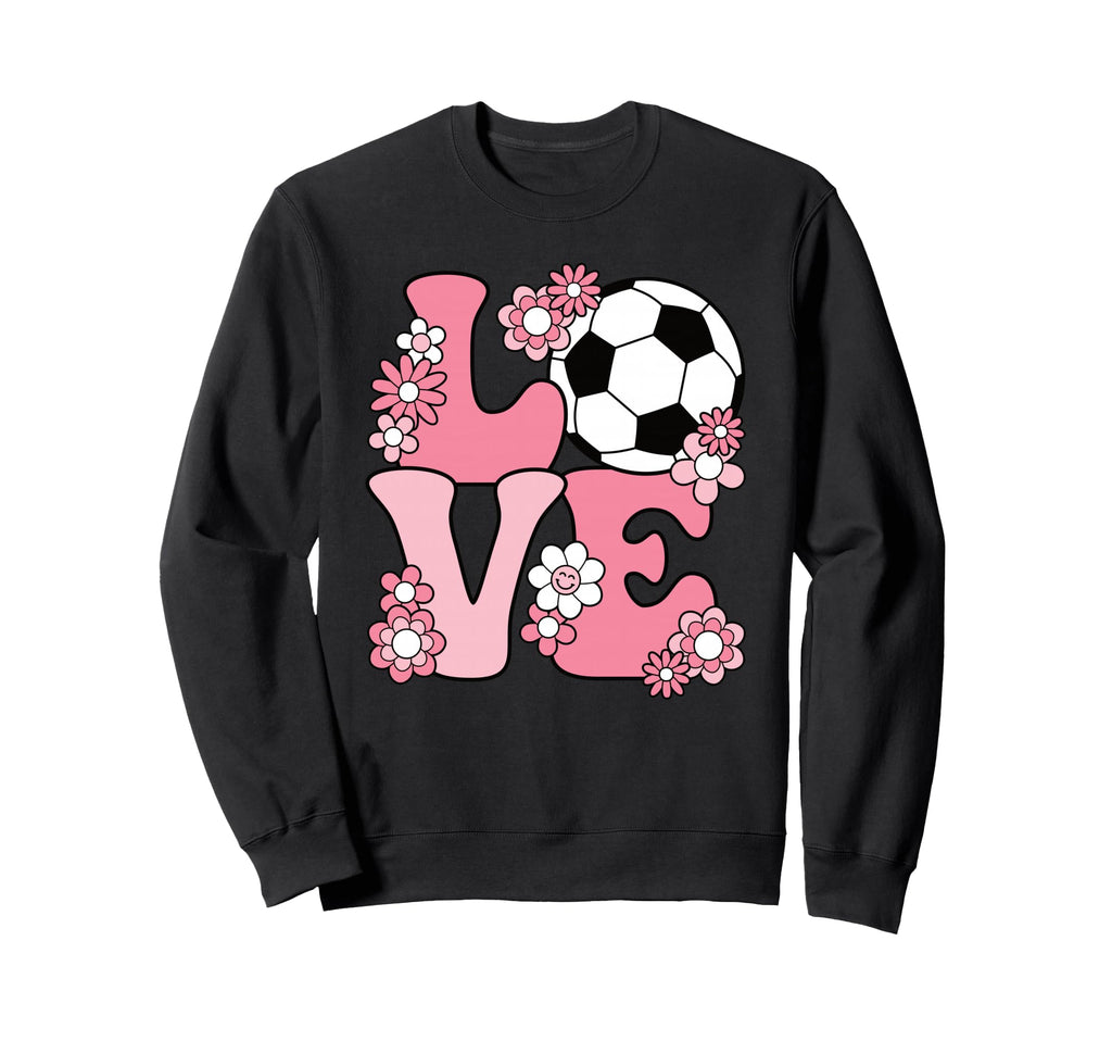 Groovy Soccer Love Soccer Player Sweatshirt - Custom Art Print for Adults - T-Shirt, Sweatshirt, Hoodie