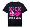 Kick Cure Breast Cancer Awareness Soccer T-Shirt - Streetwear Style Unisex - T-Shirt, Sweatshirt, Hoodie