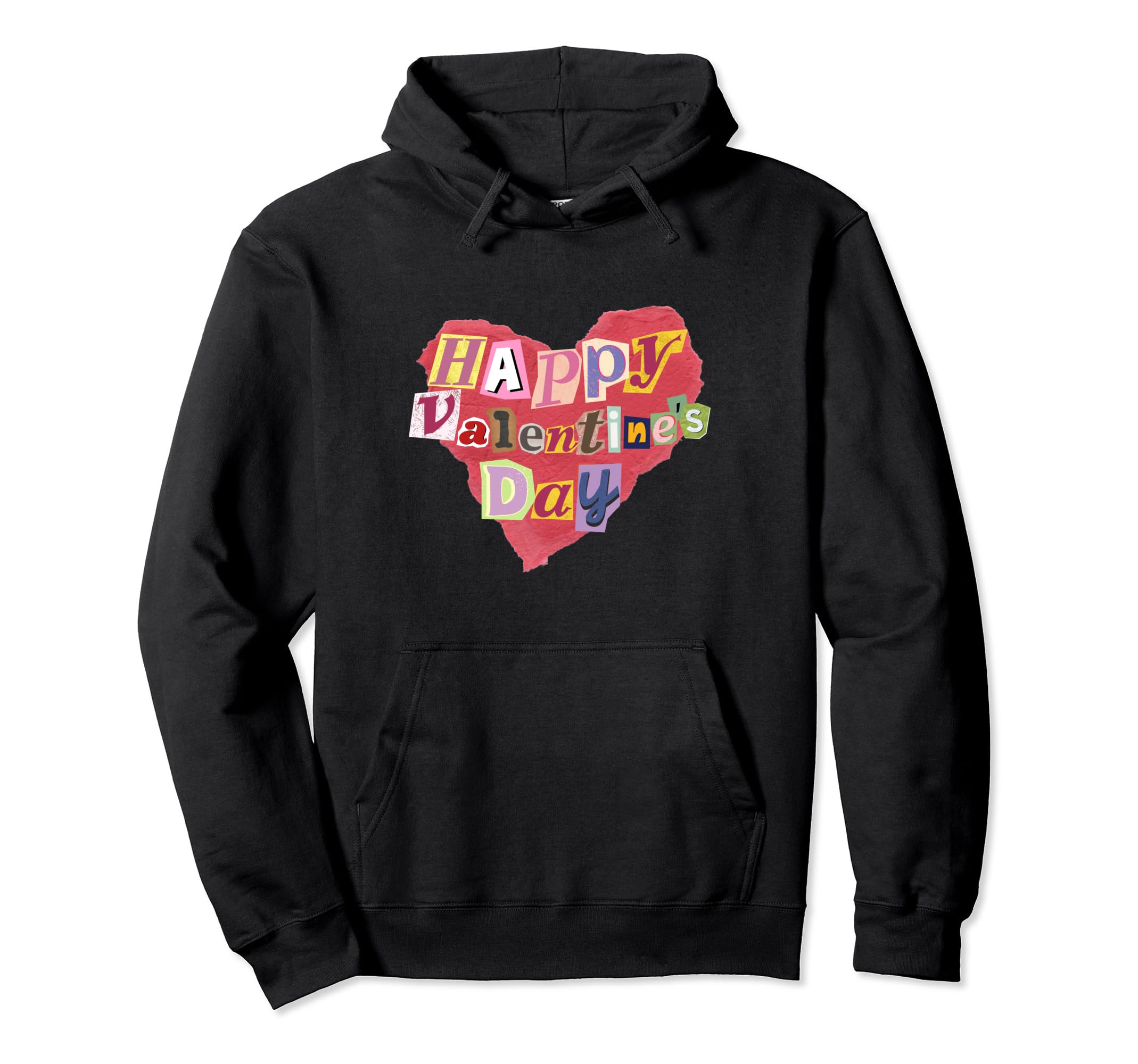 Happy Valentines Day Heart Magazine Hoodie - Aesthetic Graphic for Adults - T-Shirt, Sweatshirt, Hoodie