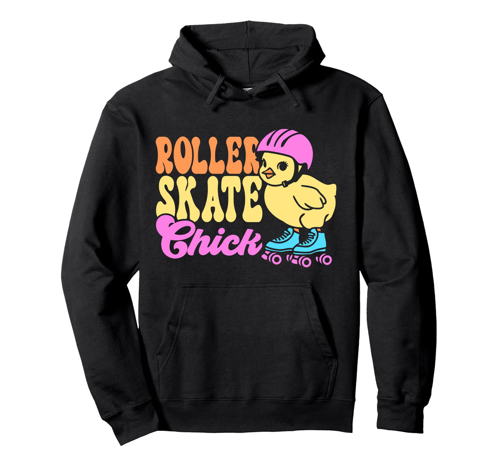 Roller Skating Skate 1970S Chicken Hoodie - Fun Novelty Design Men Women - T-Shirt, Sweatshirt, Hoodie