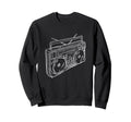80S 90S Old School Music Hip Hop Sweatshirt - Minimalist Print Unisex - T-Shirt, Sweatshirt, Hoodie