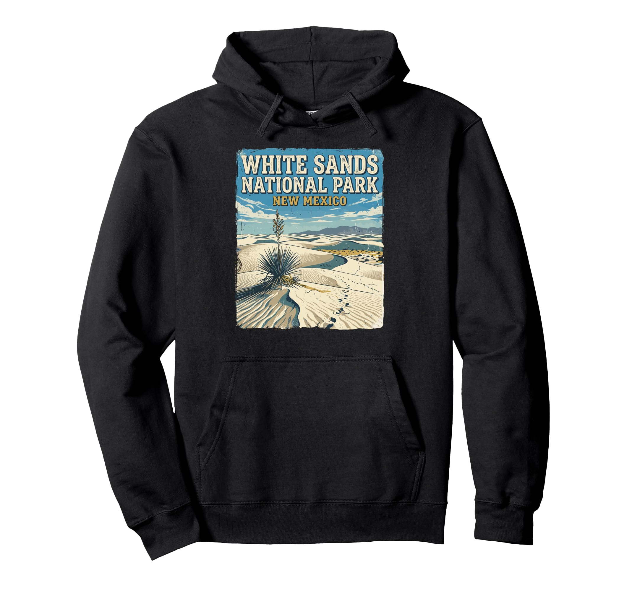 White Sands National Park New Mexico Hoodie - Unique Graphic Unisex - T-Shirt, Sweatshirt, Hoodie
