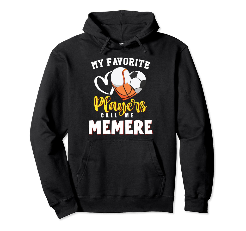 Memere My Favorite Baseball Soccer Hoodie - Custom Art Print Unisex - T-Shirt, Sweatshirt, Hoodie