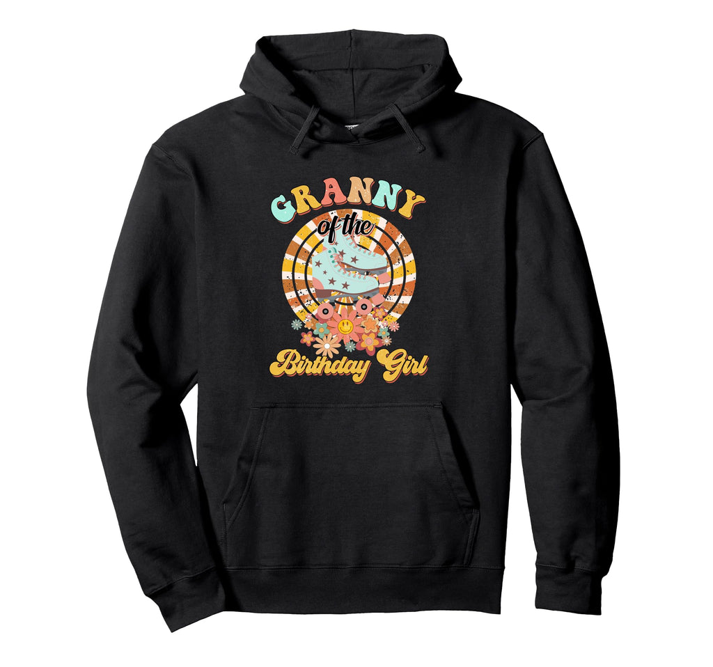 Granny Birthday Rolling Skate Groovy Bday Hoodie - Minimalist Print Unisex - T-Shirt, Sweatshirt, Hoodie