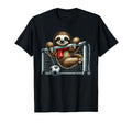 Sloth Football Goalie Hanging Goal Net T-Shirt - Novelty Apparel Men Women - T-Shirt, Sweatshirt, Hoodie