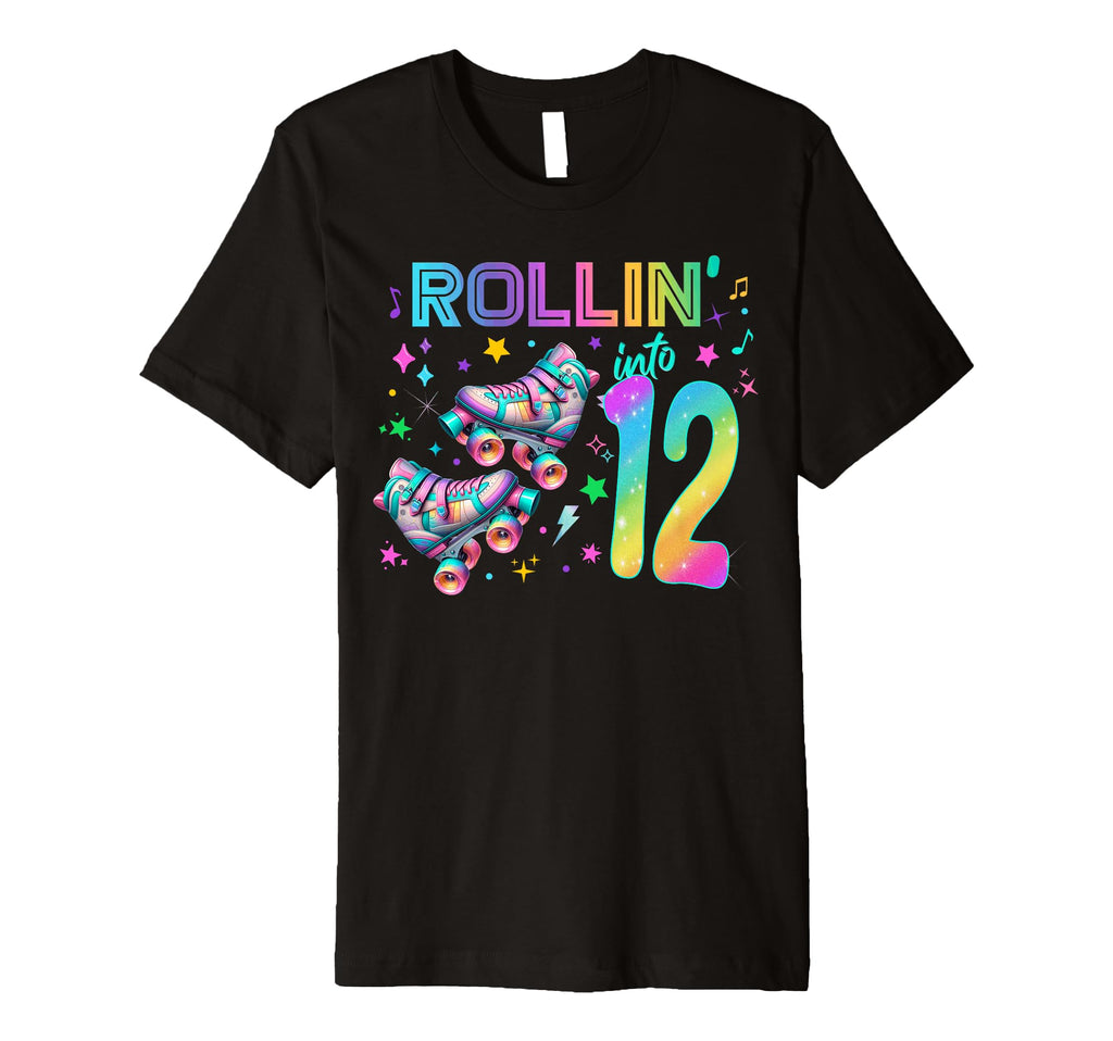 Roller Skates Birthday Outfit T-Shirt - Minimalist Print Men Women - T-Shirt, Sweatshirt, Hoodie