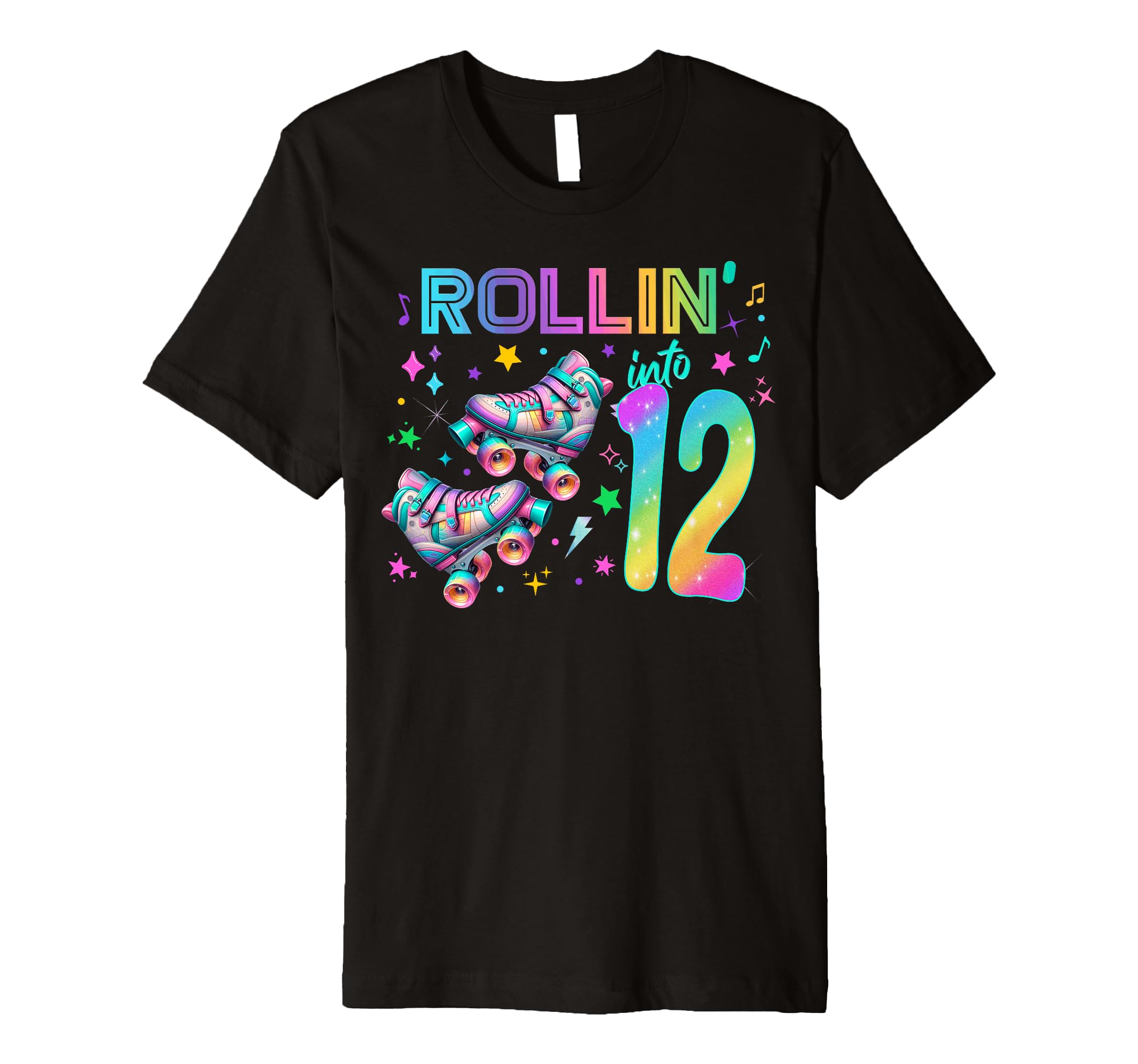 Roller Skates Birthday Outfit T-Shirt - Minimalist Print Men Women - T-Shirt, Sweatshirt, Hoodie