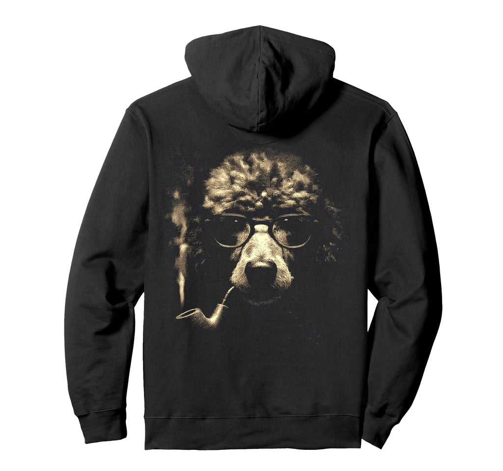 Poodle Glasses Smoking Pipe Grunge Meme Hoodie - Trendy Graphic for Adults - T-Shirt, Sweatshirt, Hoodie