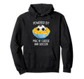 Powered Mac And Cheese And Soccer Funny Hoodie - Custom Art Print Unisex - T-Shirt, Sweatshirt, Hoodie